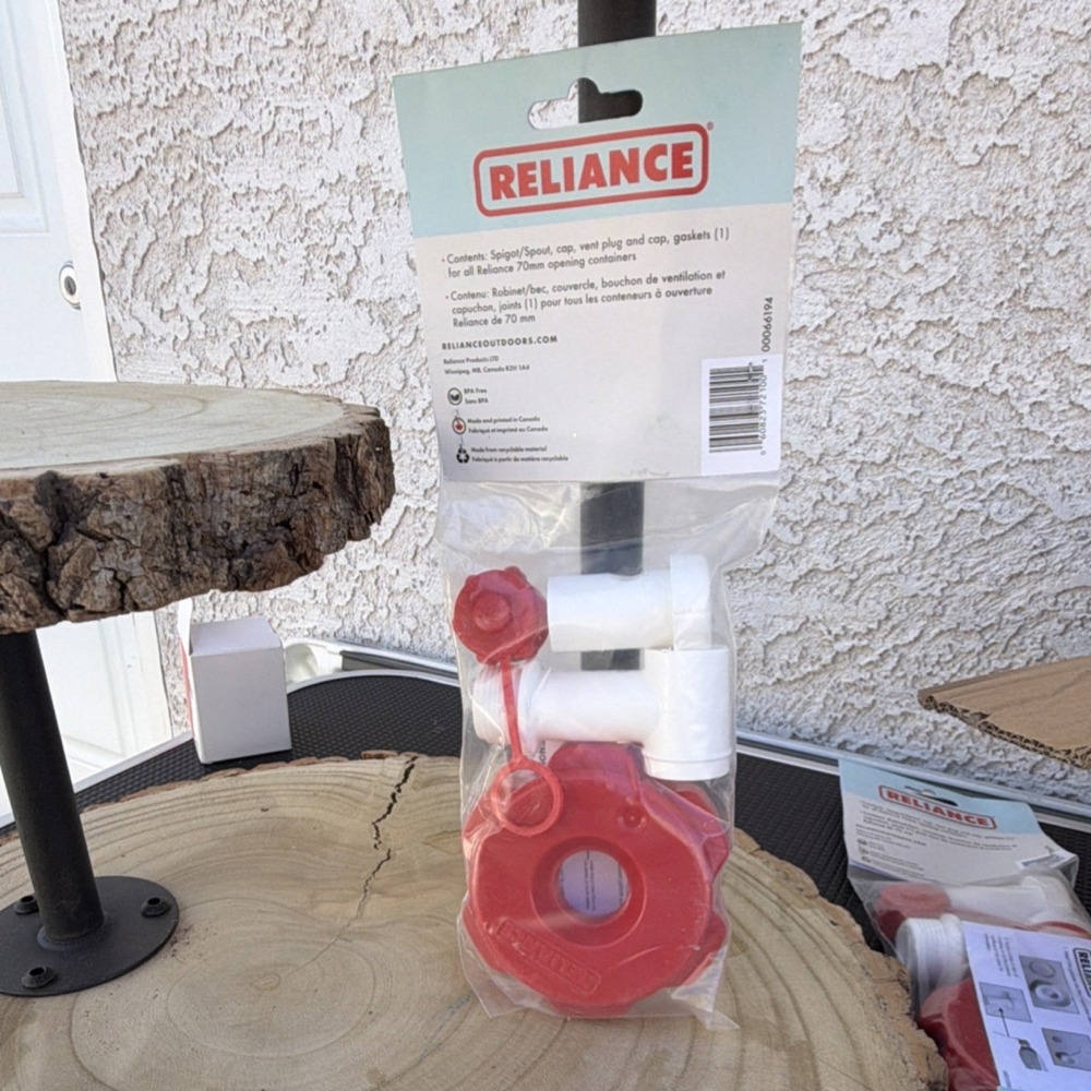 Reliance Replacement 70mm Spigot Assembly for Camping Water Containers, BPA Free